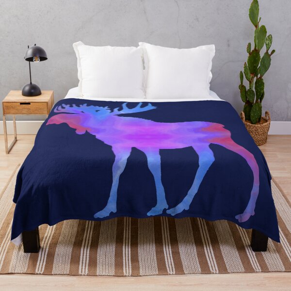 Item preview, Blue Red Purple Galaxy Moose designed and sold by FaithAndForest.