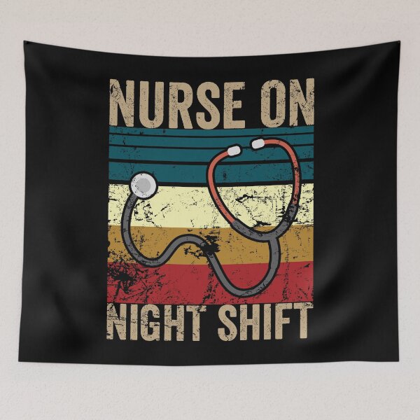 Item preview, Vintage nurse on night shift designed and sold by noahs-shop.