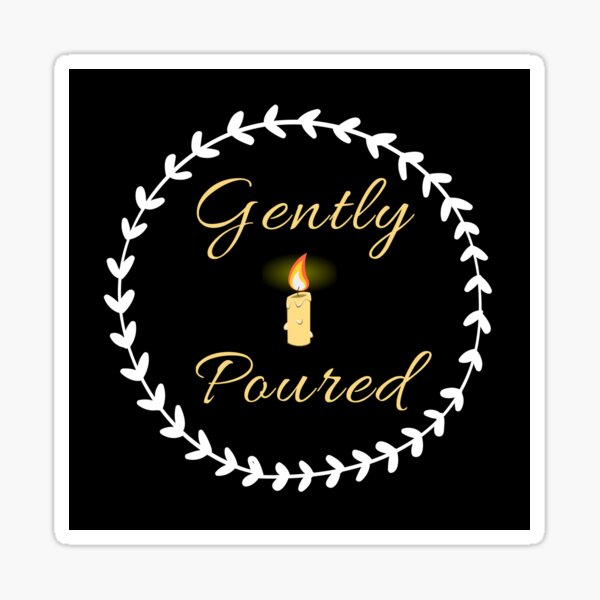 Gently Poured Candle Co. Sticker