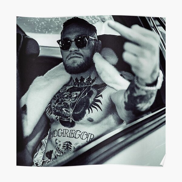 Conor McGregor Middle Finger - Notorious Poster