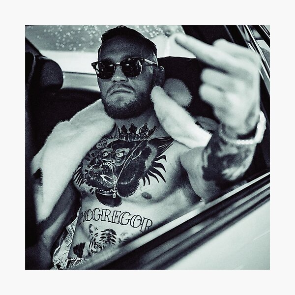Conor McGregor Middle Finger - Notorious Photographic Print