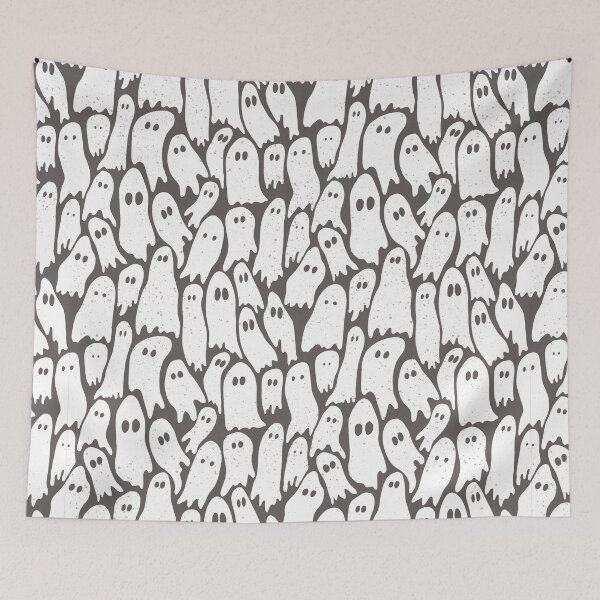 Item preview, Ghosts with pink speckles designed and sold by Shelley Gilbert.