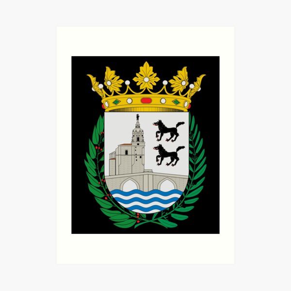 Escudo de armas de la bandera de Bilbao Lámina artística