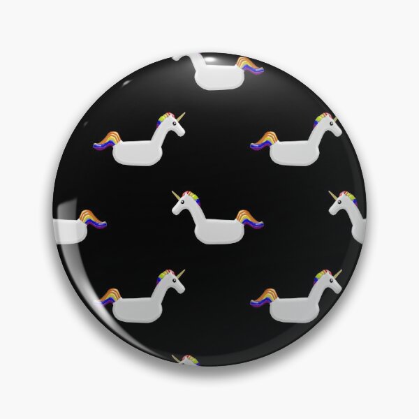 Item preview, Unicorn Pool Floats on Black designed and sold by Unicorn7Magic.