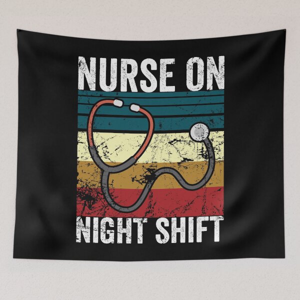 Item preview, Vintage nurse on night shift designed and sold by noahs-shop.