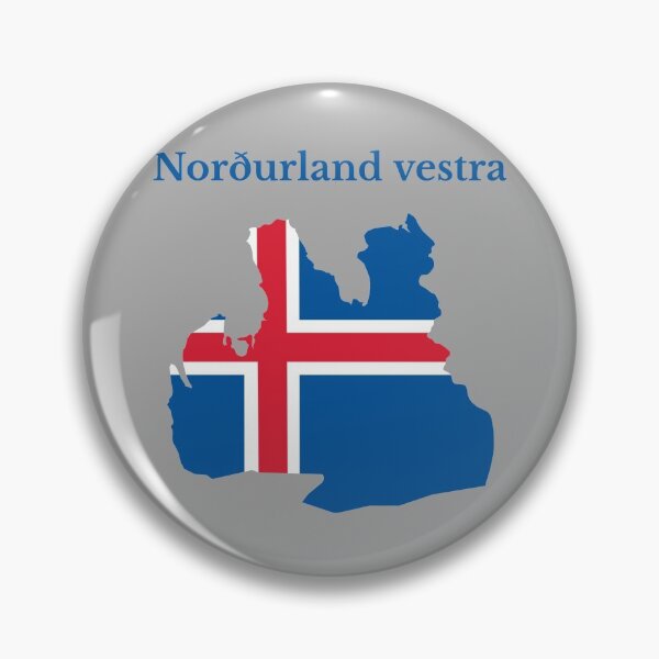 Artikelvorschau, Karte der nordwestlichen Region Islands. entworfen und verkauft von marosharaf.