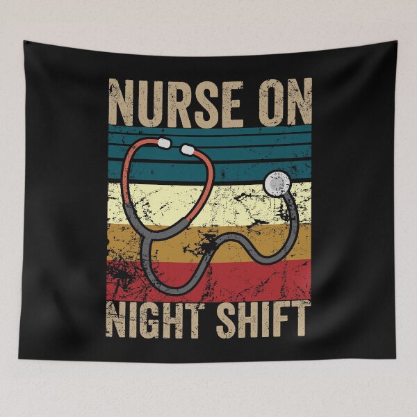 Item preview, Vintage nurse on night shift designed and sold by noahs-shop.