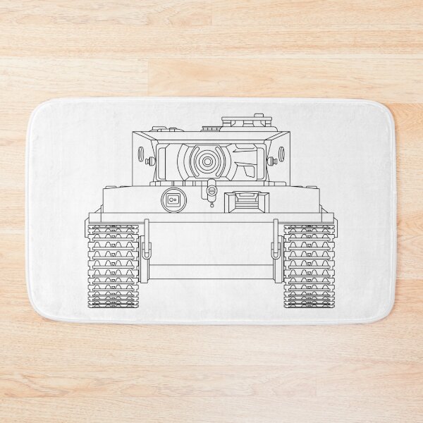 Item preview, Tiger Tank Front View designed and sold by JollyImp.