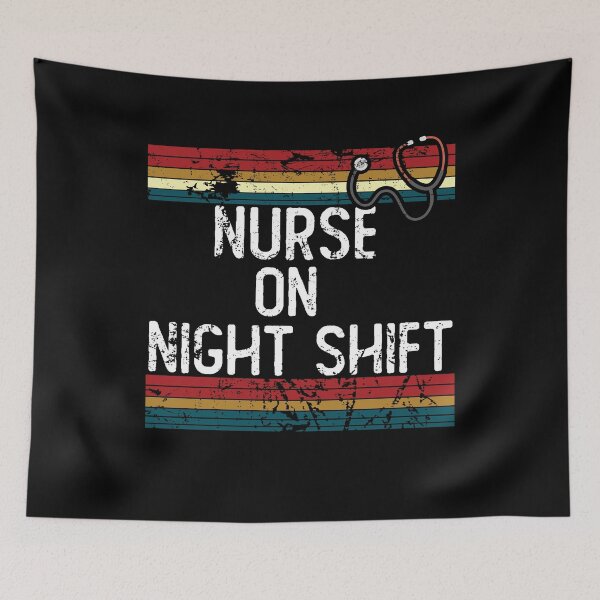 Item preview, Vintage nurse on night shift designed and sold by noahs-shop.