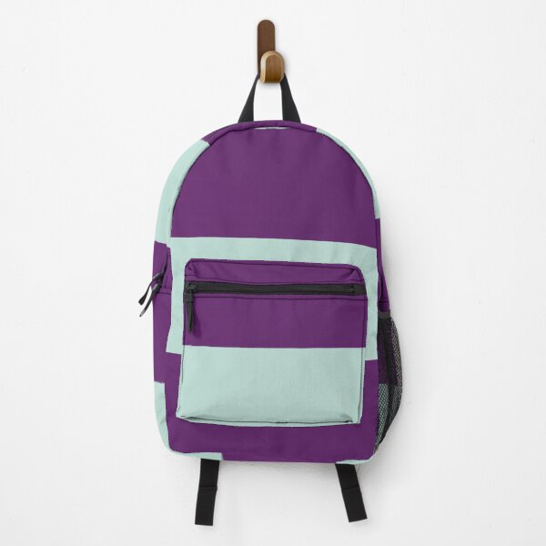 Item preview, Large AUBERGINE and MINT GREEN Horizontal STRIPES designed and sold by RachelMacht.