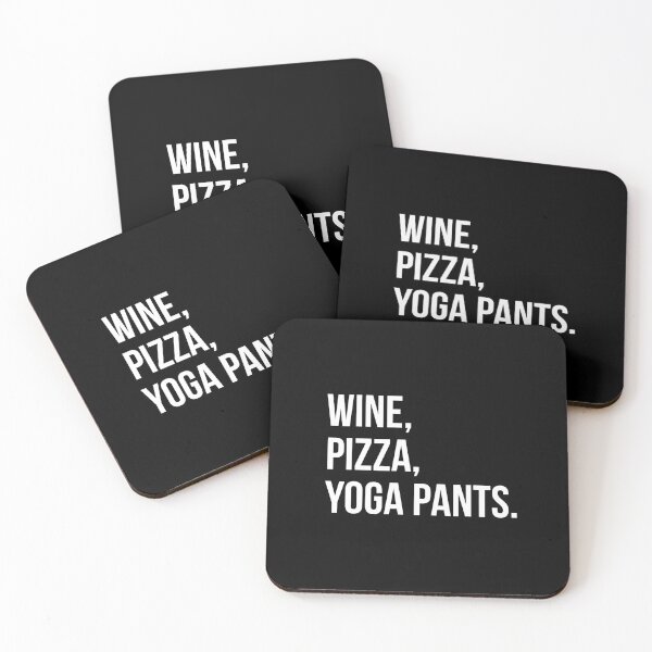 Item preview, Wine, Pizza, Yoga Pants.  designed and sold by evokearo.