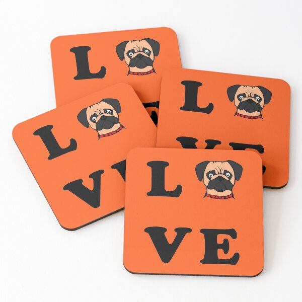 Item preview, pug love designed and sold by hayamahsud.