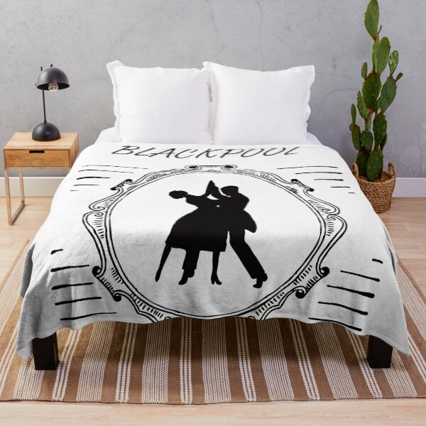 Item preview, Blackpool Dance Festival Retro Vintage Poster with Dancing Couple Shape designed and sold by Vintage-TM.