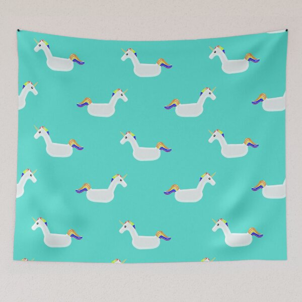 Item preview, Unicorn Pool Floats on Turquoise designed and sold by Unicorn7Magic.