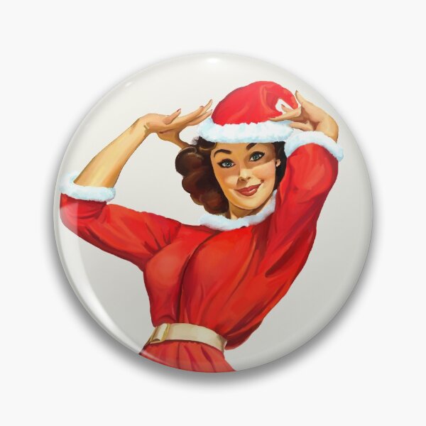 Item preview, Vintage Pinup girl - Happy Holidays! designed and sold by georgatos.