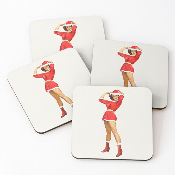 Item preview, Vintage Pinup girl - Happy Holidays! designed and sold by georgatos.