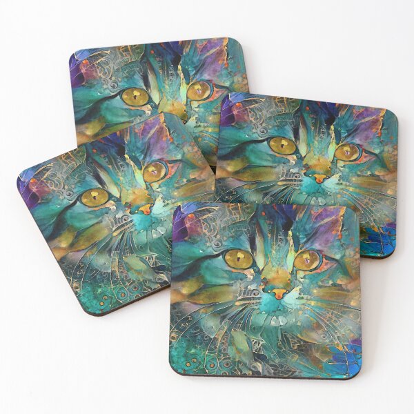 Item preview, Tal, cat, gato, chat, kitten, lea roche paintings designed and sold by L. ROCHE.