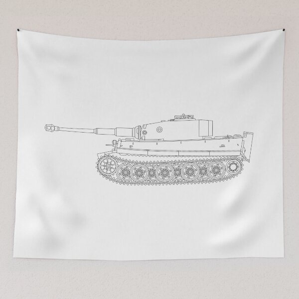Item preview, Tiger Tanks Side View designed and sold by JollyImp.
