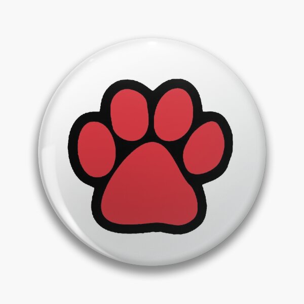 Item preview, Red and black paw print (Northeastern University & Boston University) designed and sold by kinzlera.