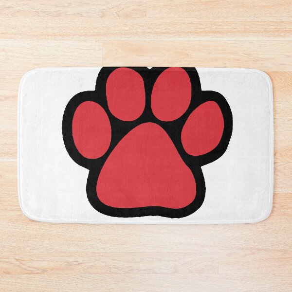 Item preview, Red and black paw print (Northeastern University & Boston University) designed and sold by kinzlera.