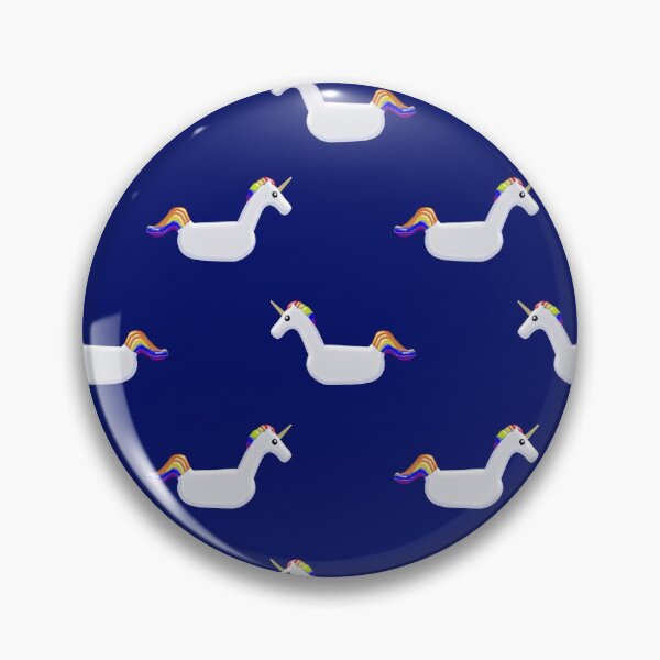 Item preview, Unicorn Pool Floats on Navy designed and sold by Unicorn7Magic.
