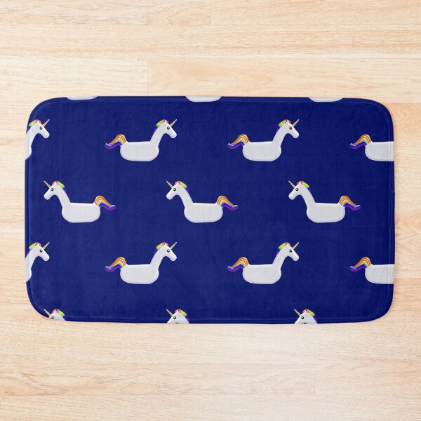Item preview, Unicorn Pool Floats on Navy designed and sold by Unicorn7Magic.