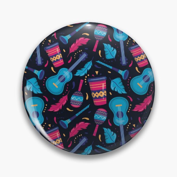 Item preview, Flat Brazilian carnival pattern with instruments designed and sold by Yoga  Design.
