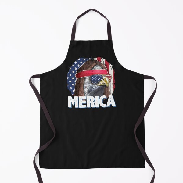 Item preview, Eagle Mullet Merica Vintage American Flag Funny 4th of July BBQ gift designed and sold by alenaz.