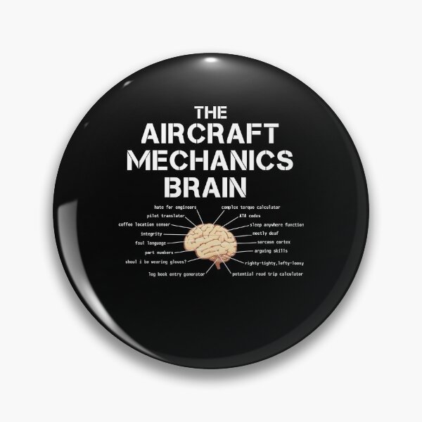 Item preview, Funny Aircraft Mechanics Brain Anatomy designed and sold by woodesigner.