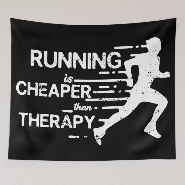 Item preview, Running Is Cheaper Than Therapy designed and sold by Ashi17.