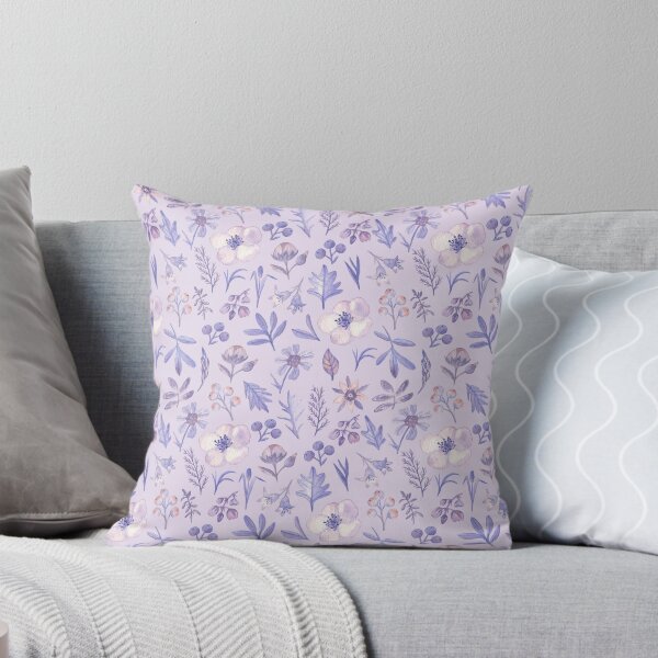 Item preview, Violet floral pattern designed and sold by Flowersforbear.
