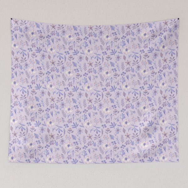 Item preview, Violet floral pattern designed and sold by Flowersforbear.