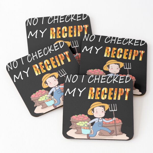 Item preview, No I Checked My Receipt designed and sold by Jawadelqaoul.