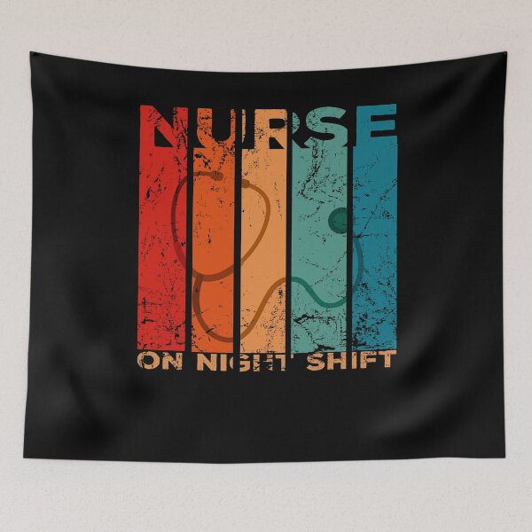 Item preview, Vintage nurse on night shift designed and sold by noahs-shop.