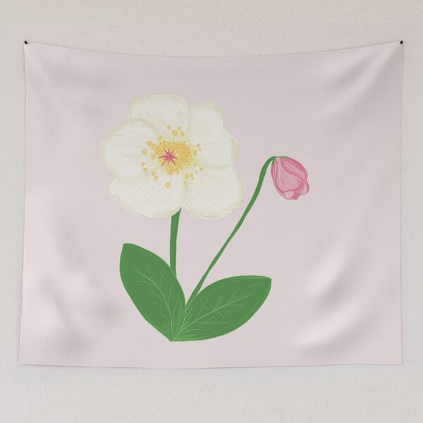 Item preview, Snow rose / Christmas rose designed and sold by Luaillustration.