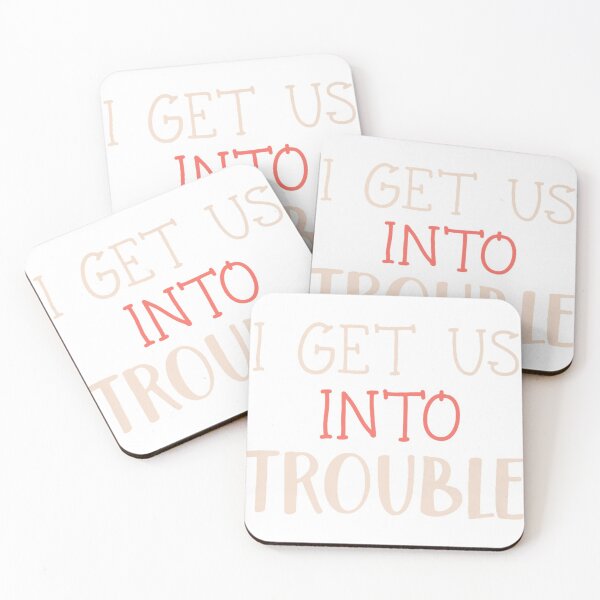 Item preview, I GET US INTO TROUBLE I GET US OUT OF TROUBLE Set Matching Premium T-Shirt designed and sold by Brianconner.