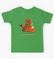 Laughing children and the water buffalo Kids Tee