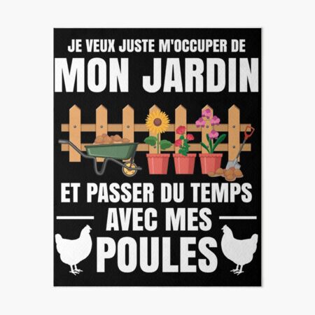 Impression rigide avec l'œuvre « Jardinier Retraite Jardinage Cadeau Jardin  » de l'artiste Lenny Stahl