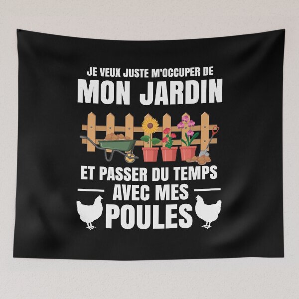 Item preview, Je Veux Juste M'occuper De Mon Jardin Avec Mes Poules Drôle designed and sold by Lenny Stahl.