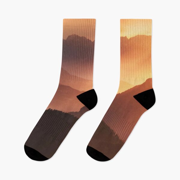 Item preview, Orange Sunset Mountains designed and sold by ForeverNature.