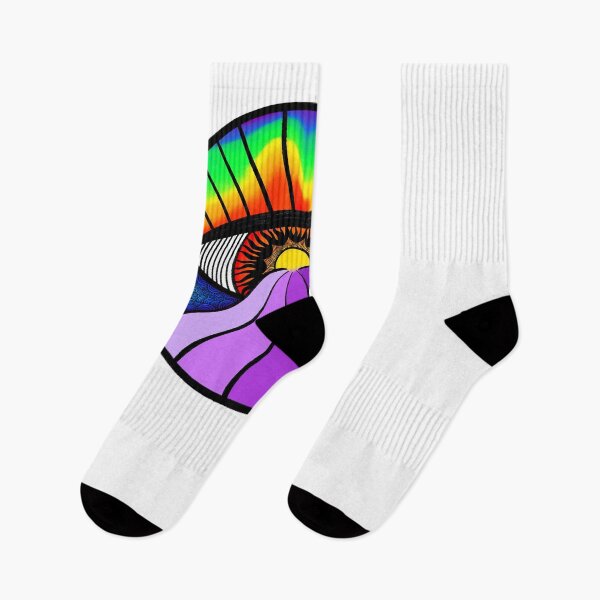 Item preview, riding the sun rays ~ trippy rainbow eye designed and sold by beenplanted.
