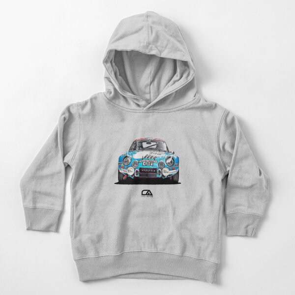 Voiture de rallye Alpine Sweat à capuche épais pour tout-petit
