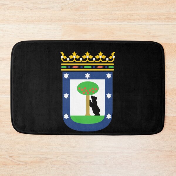 Item preview, madrid city flag coat of arms spain designed and sold by mikoala50.