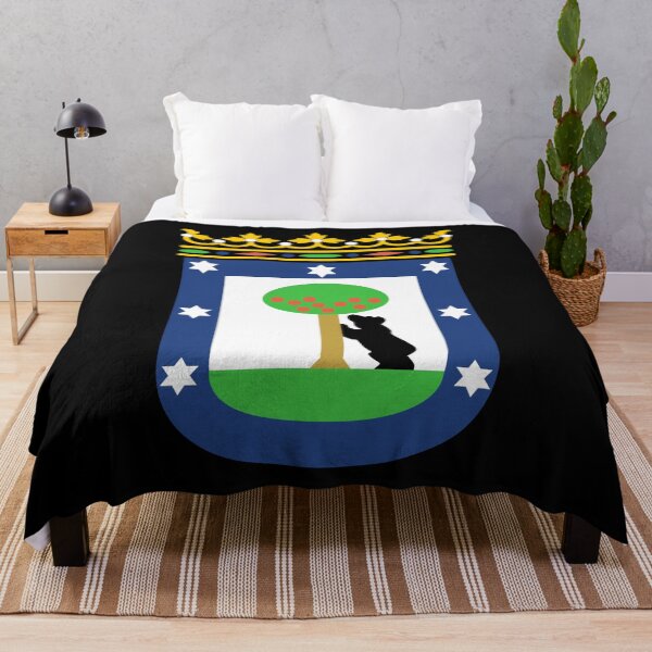 Item preview, madrid city flag coat of arms spain designed and sold by mikoala50.