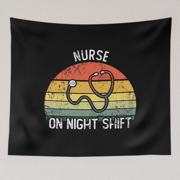 Item preview, Vintage nurse on night shift designed and sold by noahs-shop.