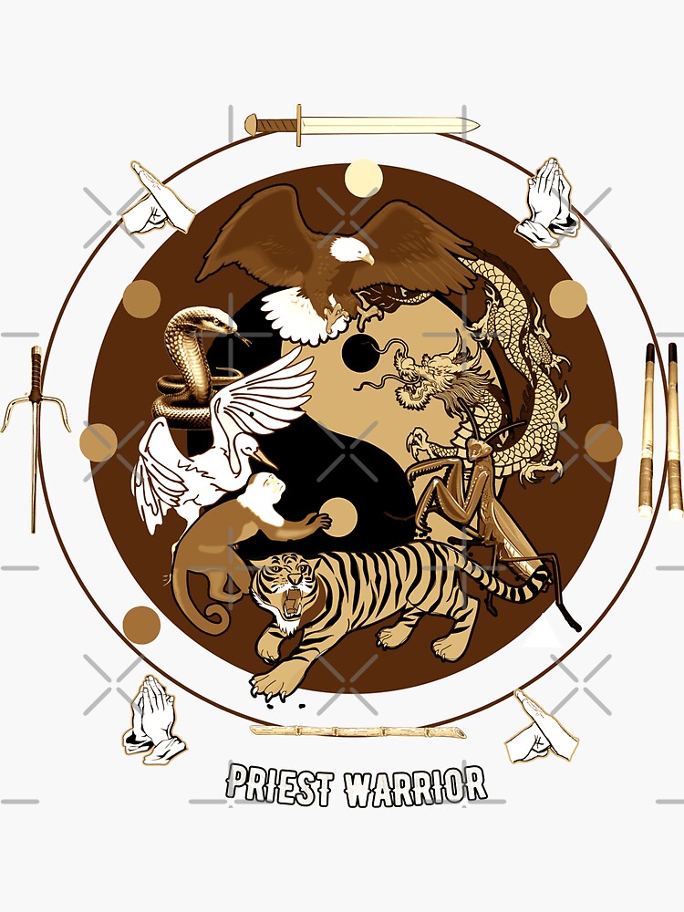 "Priest Warrior Chinese Martial Arts 7 Animals Forms Tiger Crane