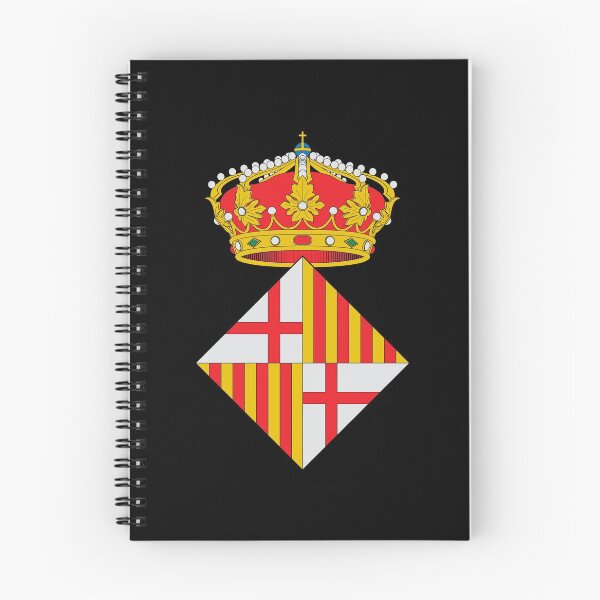 Item preview, barcelona city flag coat of arms spain designed and sold by mikoala50.