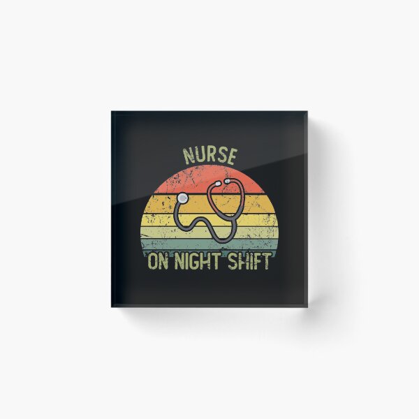 Item preview, Vintage nurse on night shift designed and sold by noahs-shop.