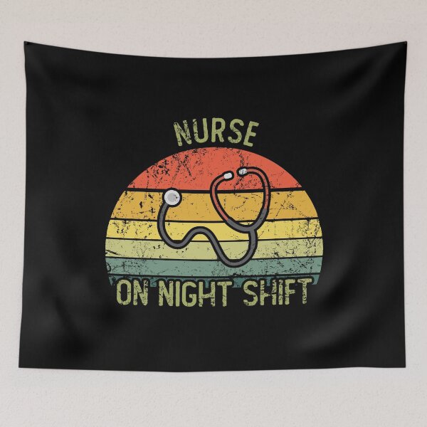 Item preview, Vintage nurse on night shift designed and sold by noahs-shop.