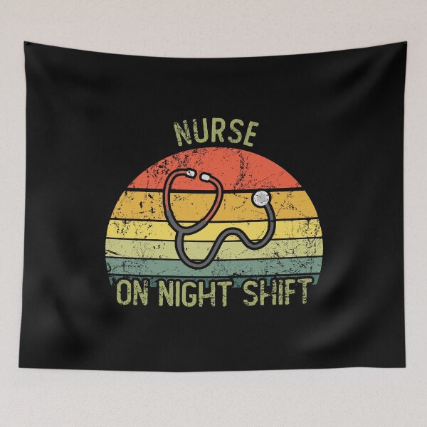 Item preview, Vintage nurse on night shift designed and sold by noahs-shop.